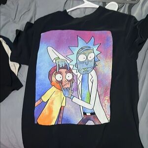Ripple Junction Black Rick and Morty T-Shirt